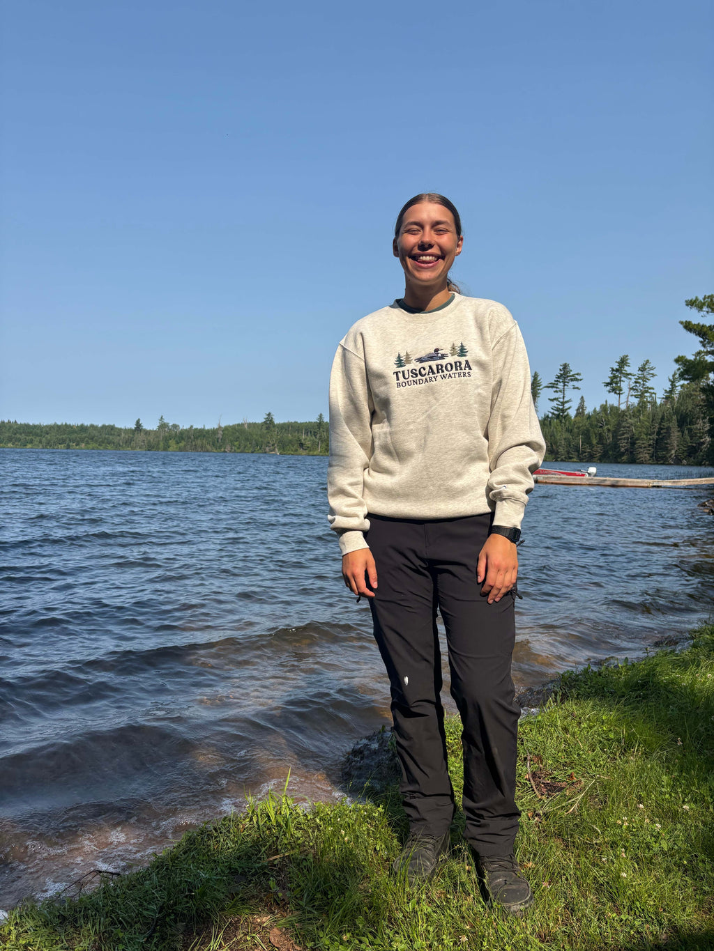 Tuscarora BW Loon Crewneck