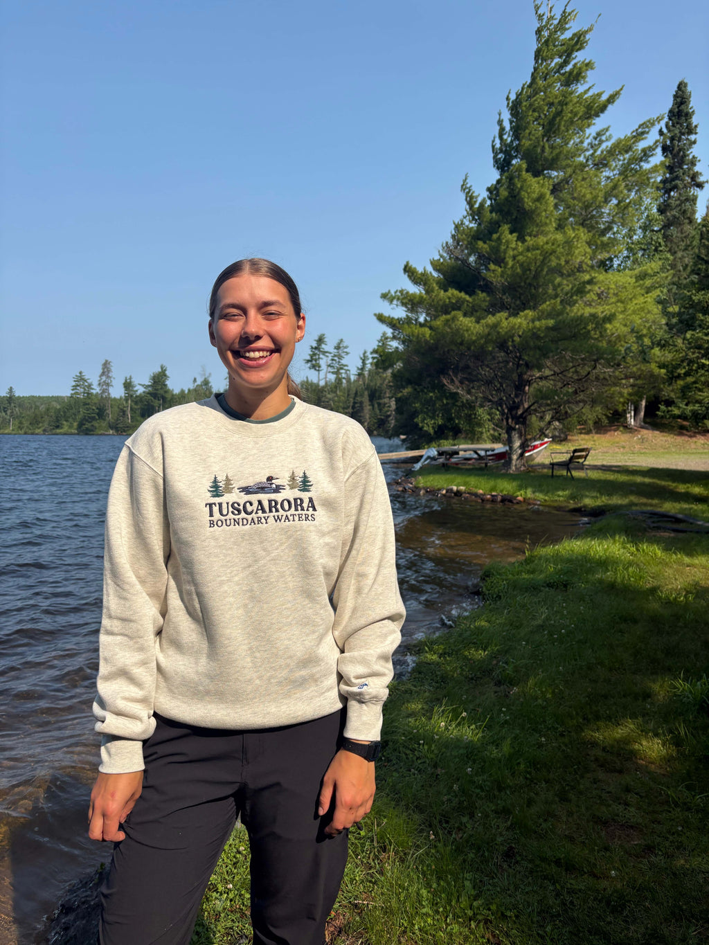 Tuscarora BW Loon Crewneck