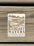 Vintage Canoe Boundary Waters Sticker