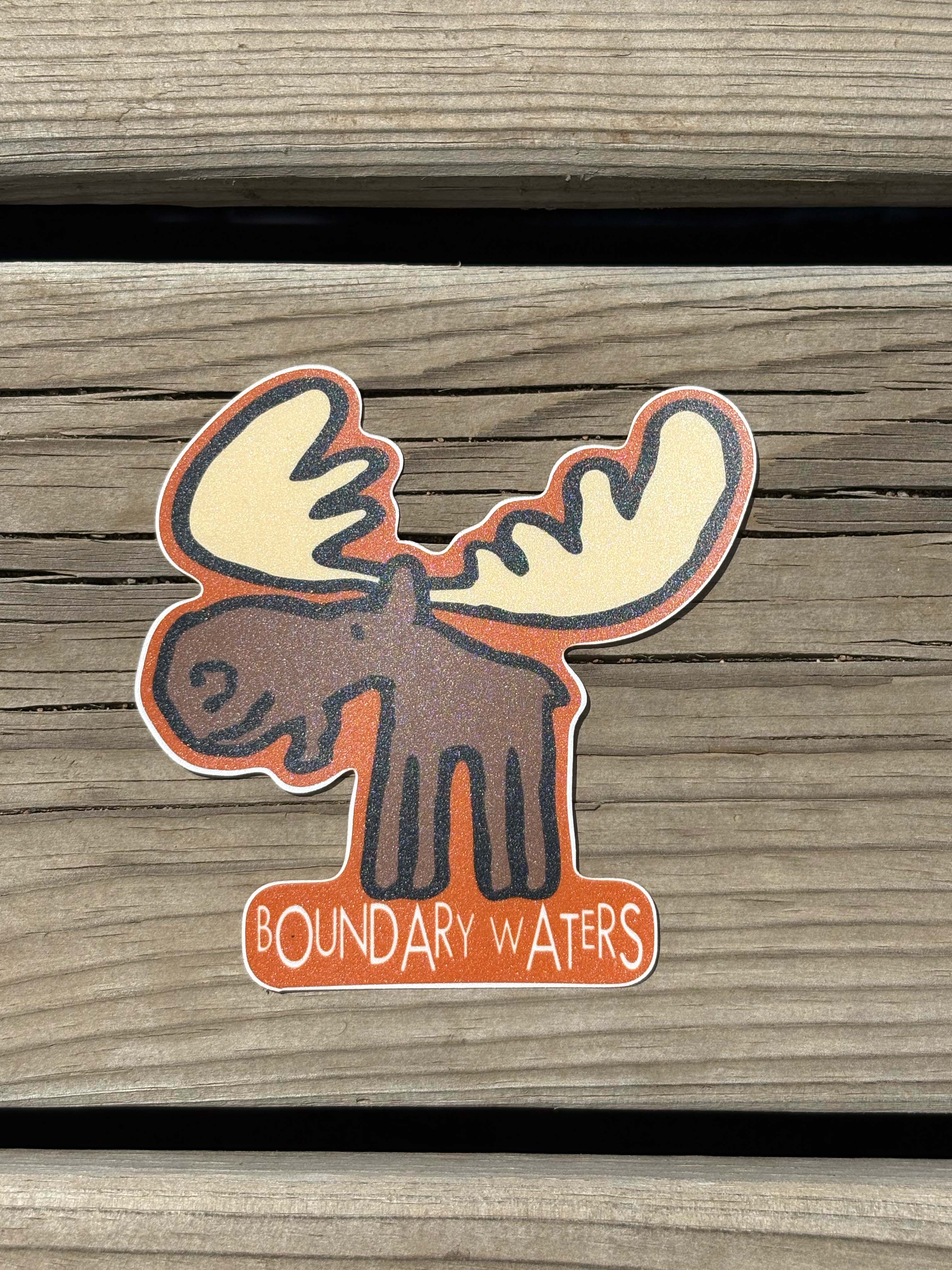 Boundary Waters Moose Sticker