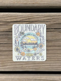 Vintage Floral BWCA Sticker