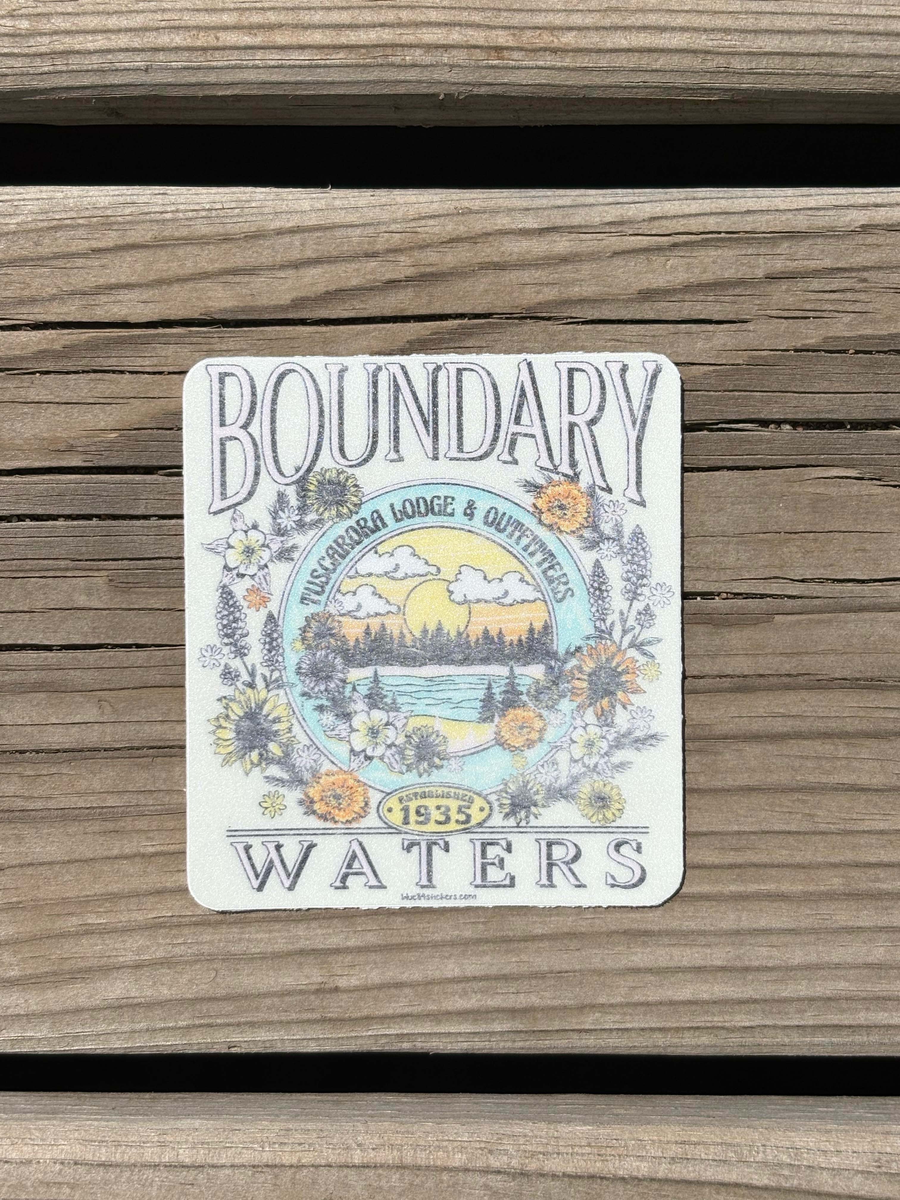 Vintage Floral BWCA Sticker