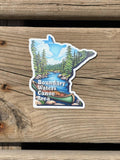 Minnesota cutout BWCA Sticker